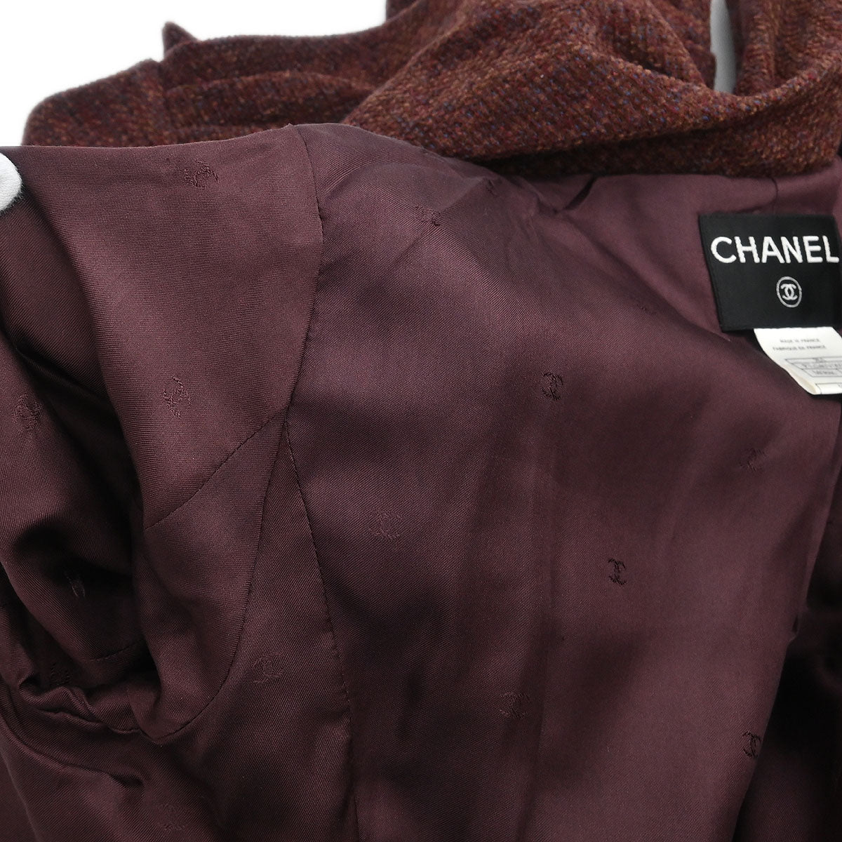 Chanel 1998 Setup Suit Jacket Skirt Brown #42 - Image 7