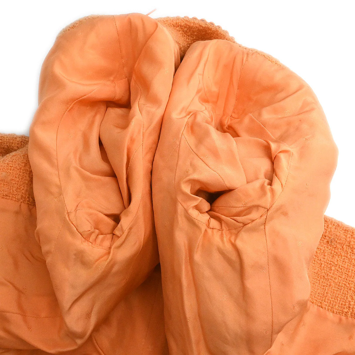 Chanel 1994 Setup Suit Jacket Skirt Orange #40 - Image 8