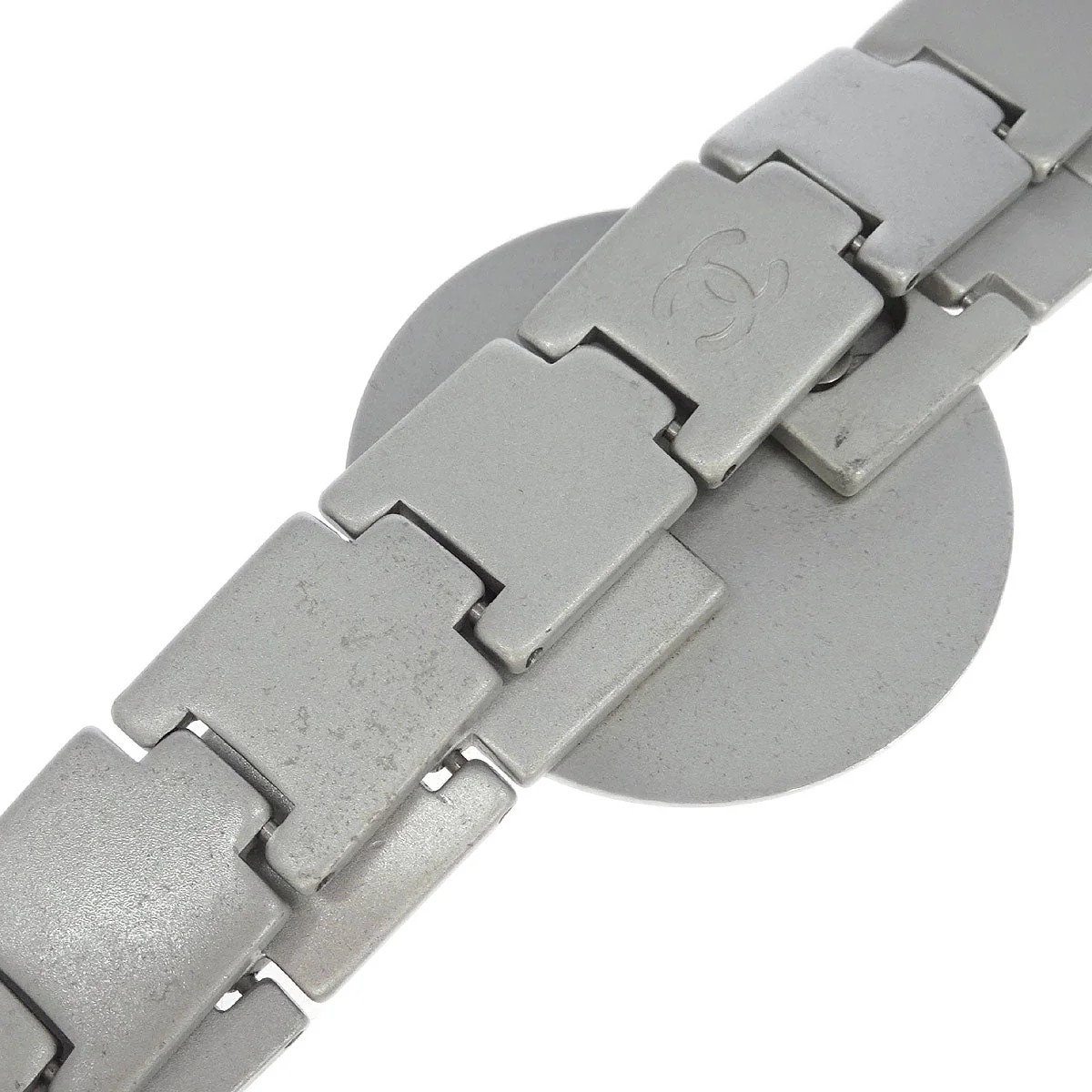 Chanel Medallion Silver Belt 99P Small Good - Image 3