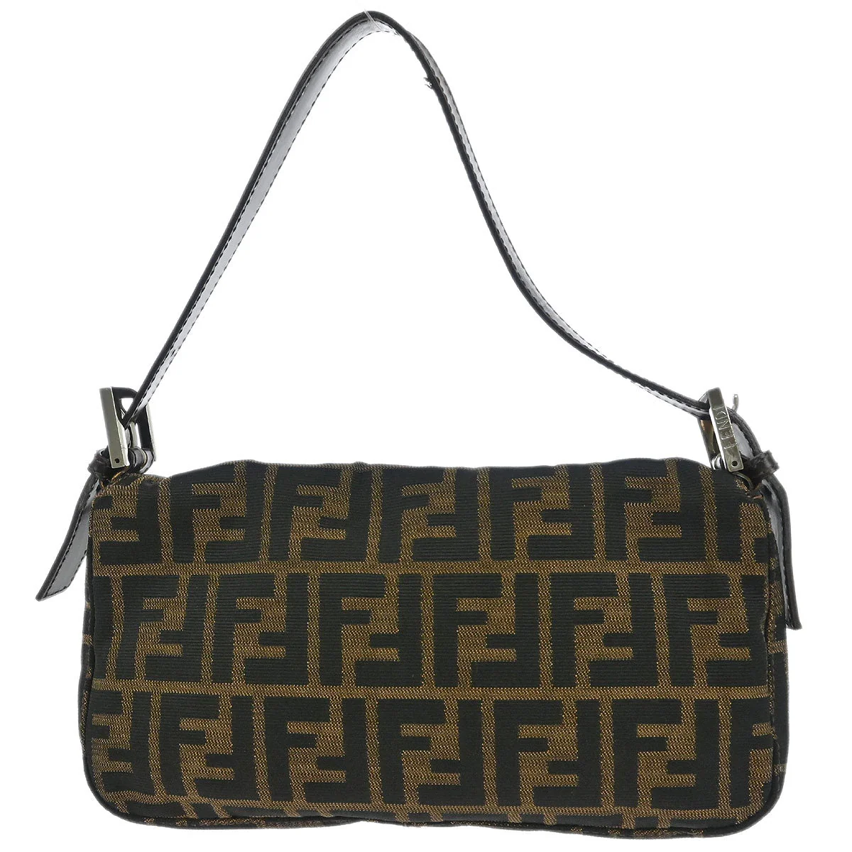 Fendi Brown Zucca Baguette Handbag - Image 2