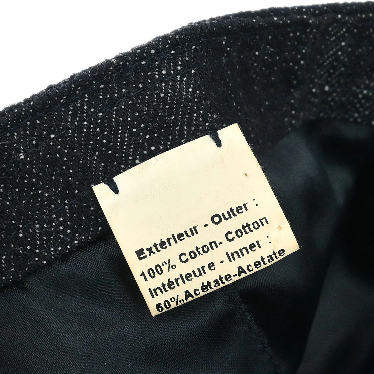 Chanel Cap Hat Denim Navy #M Small Good - Image 5