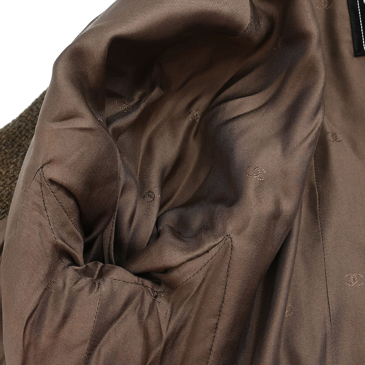 Chanel Single Breasted Jacket Brown - Image 8