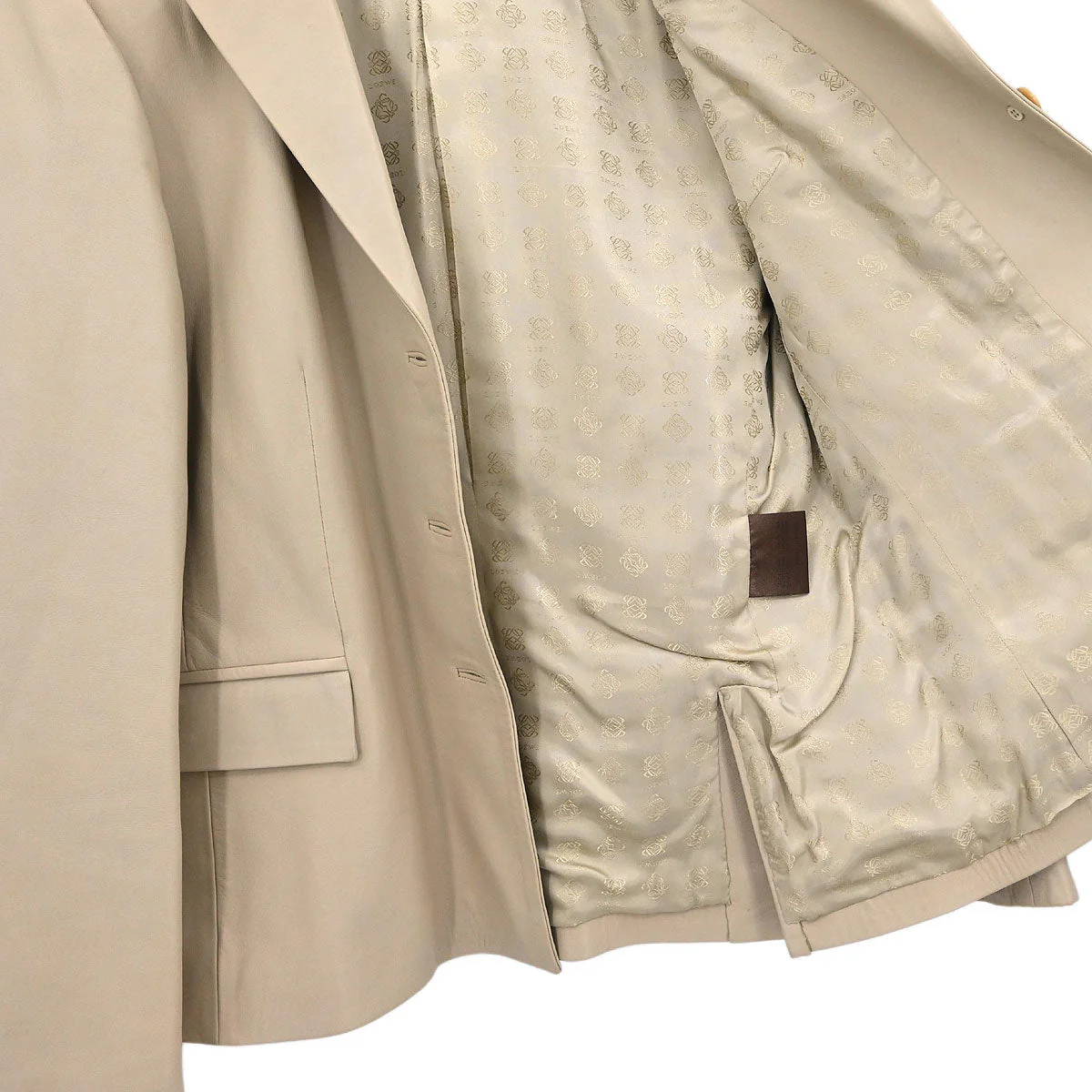 Loewe Single Breasted Jacket Beige #46 - Image 5
