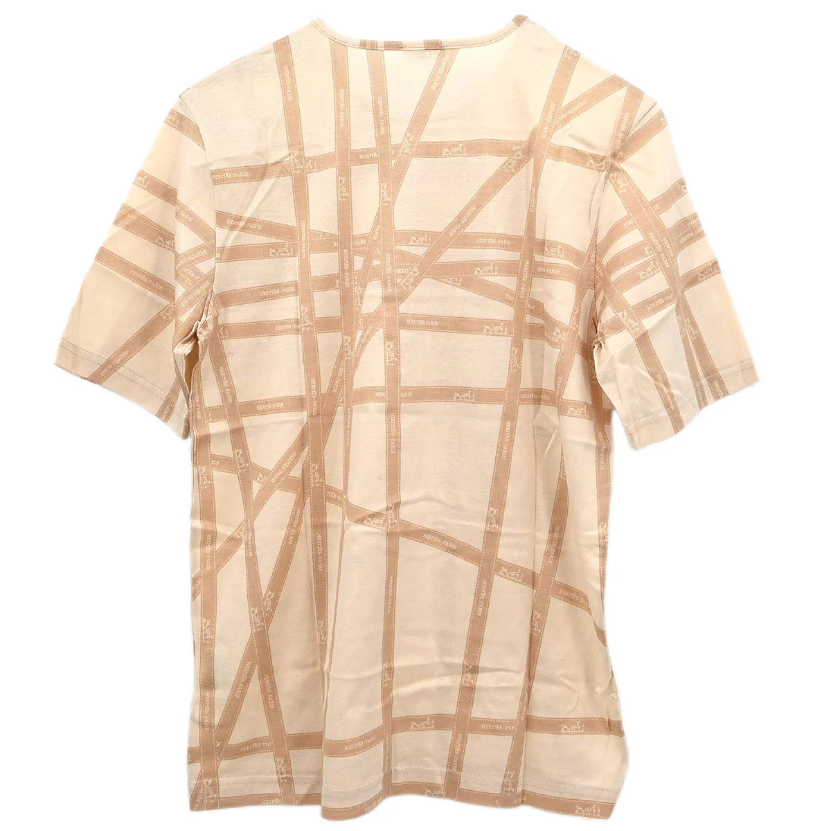 Hermes T-shirt Top Light Beige #S - Image 2