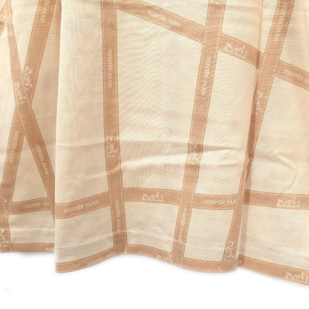 Hermes T-shirt Top Light Beige #S - Image 3