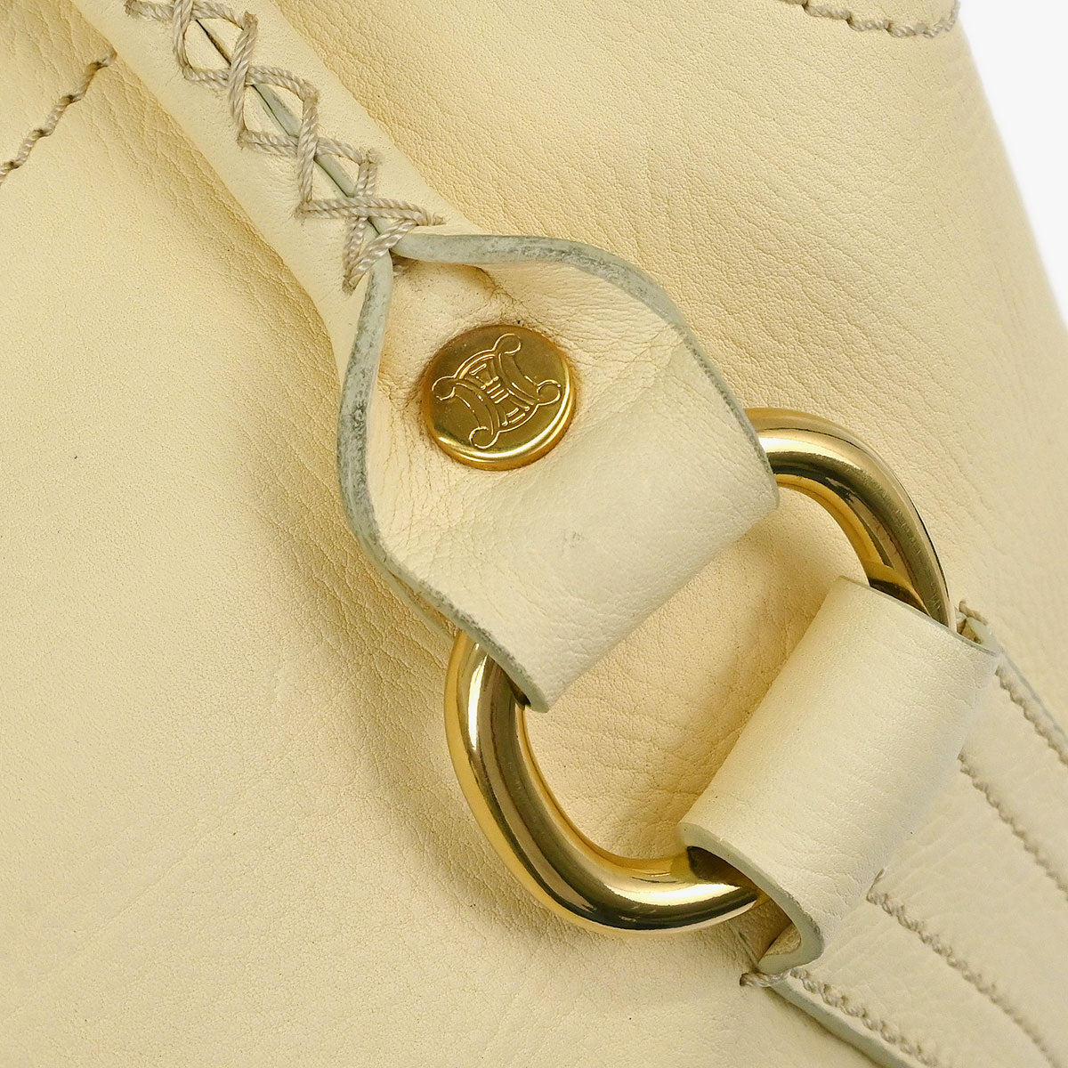 Celine Cream Handbag - Image 5