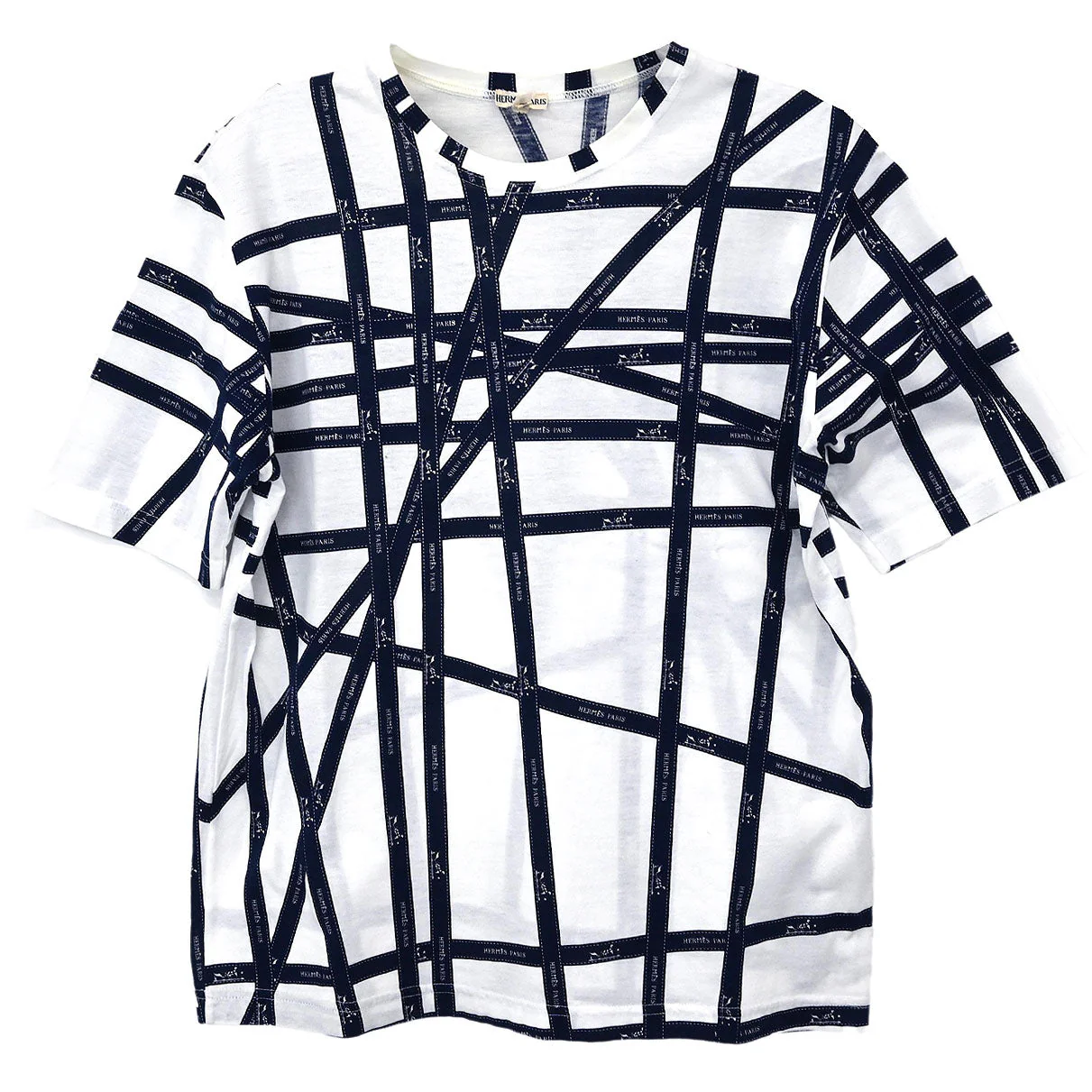 Hermes Short Sleeve T-shirt Top White #M