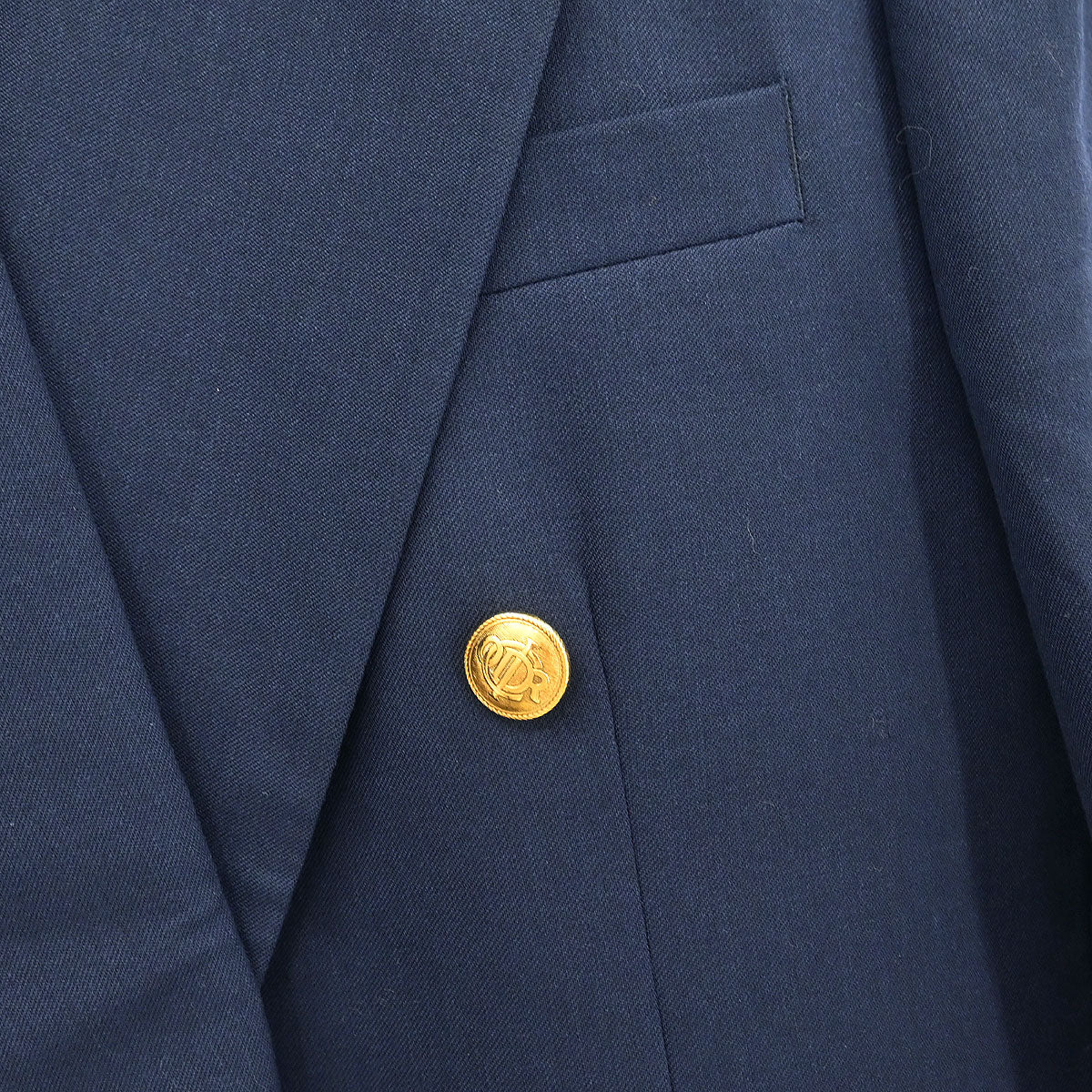 Christian Dior Double Breasted Jacket Navy #40S - Image 4