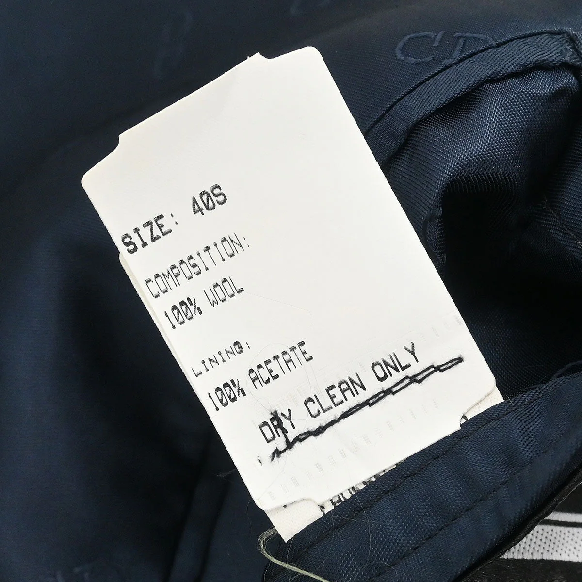 Christian Dior Double Breasted Jacket Navy #40S - Image 9