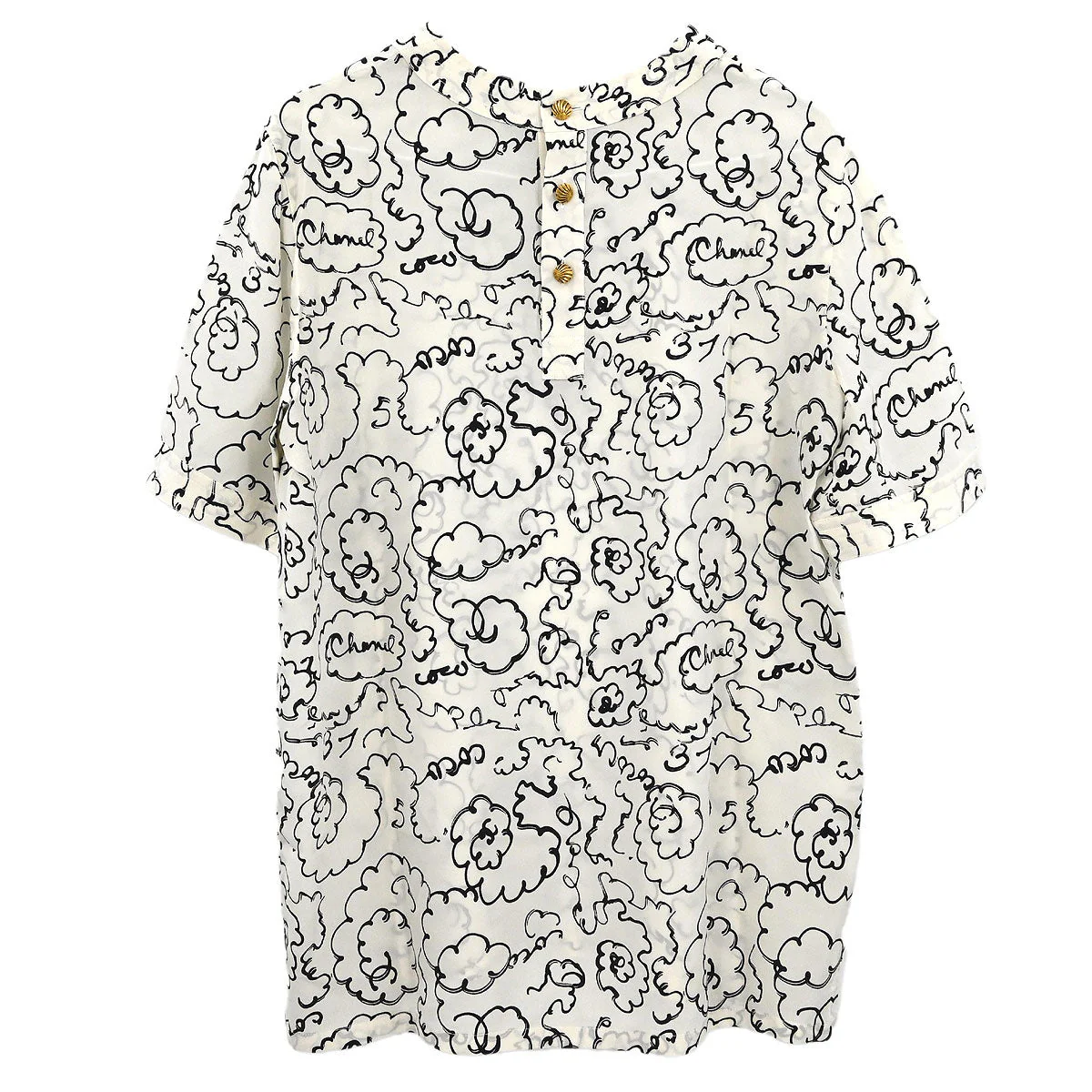 Chanel Short Sleeve Top White - Image 2