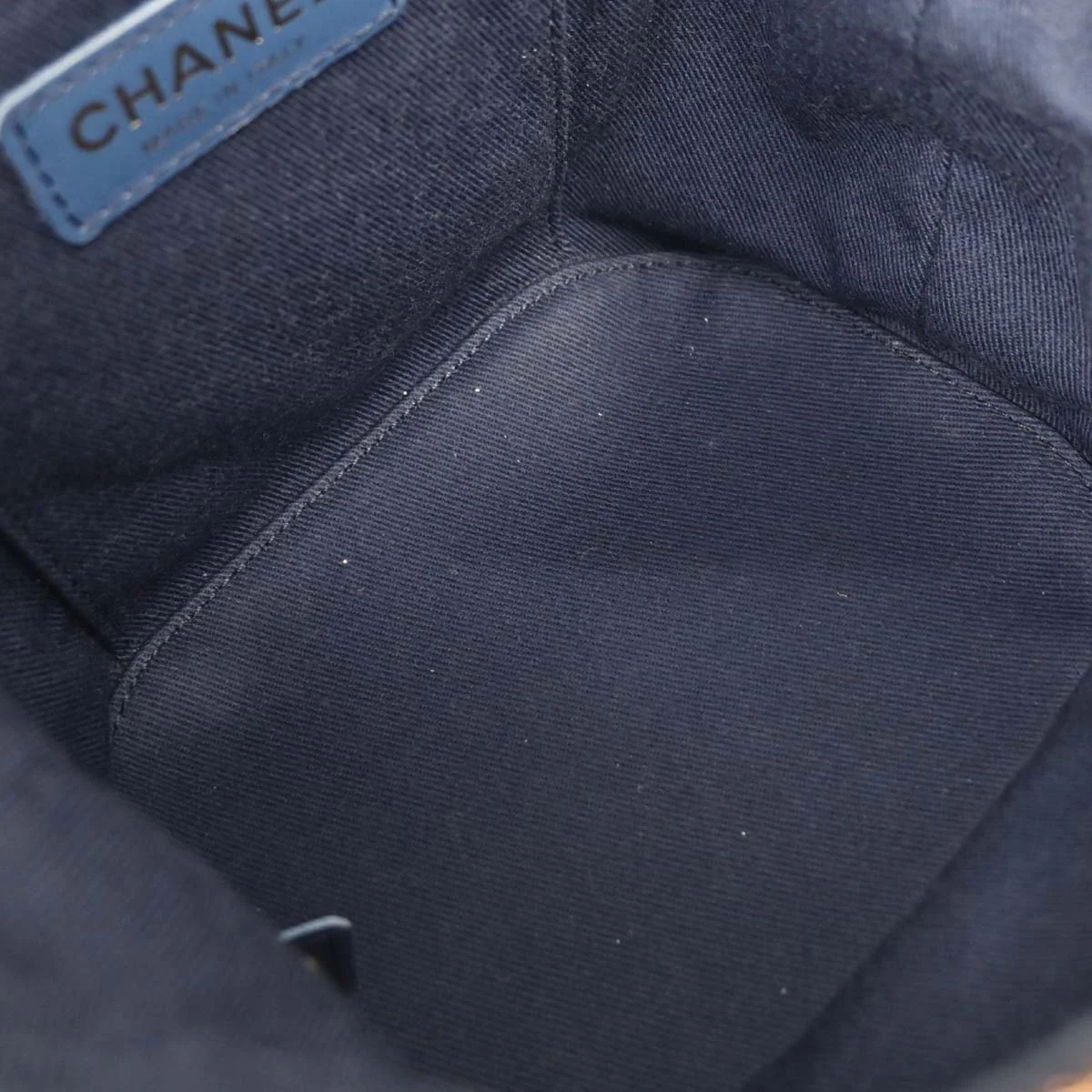 Chanel 2019 Blue Denim Vanity 2way Shoulder Handbag - Image 7