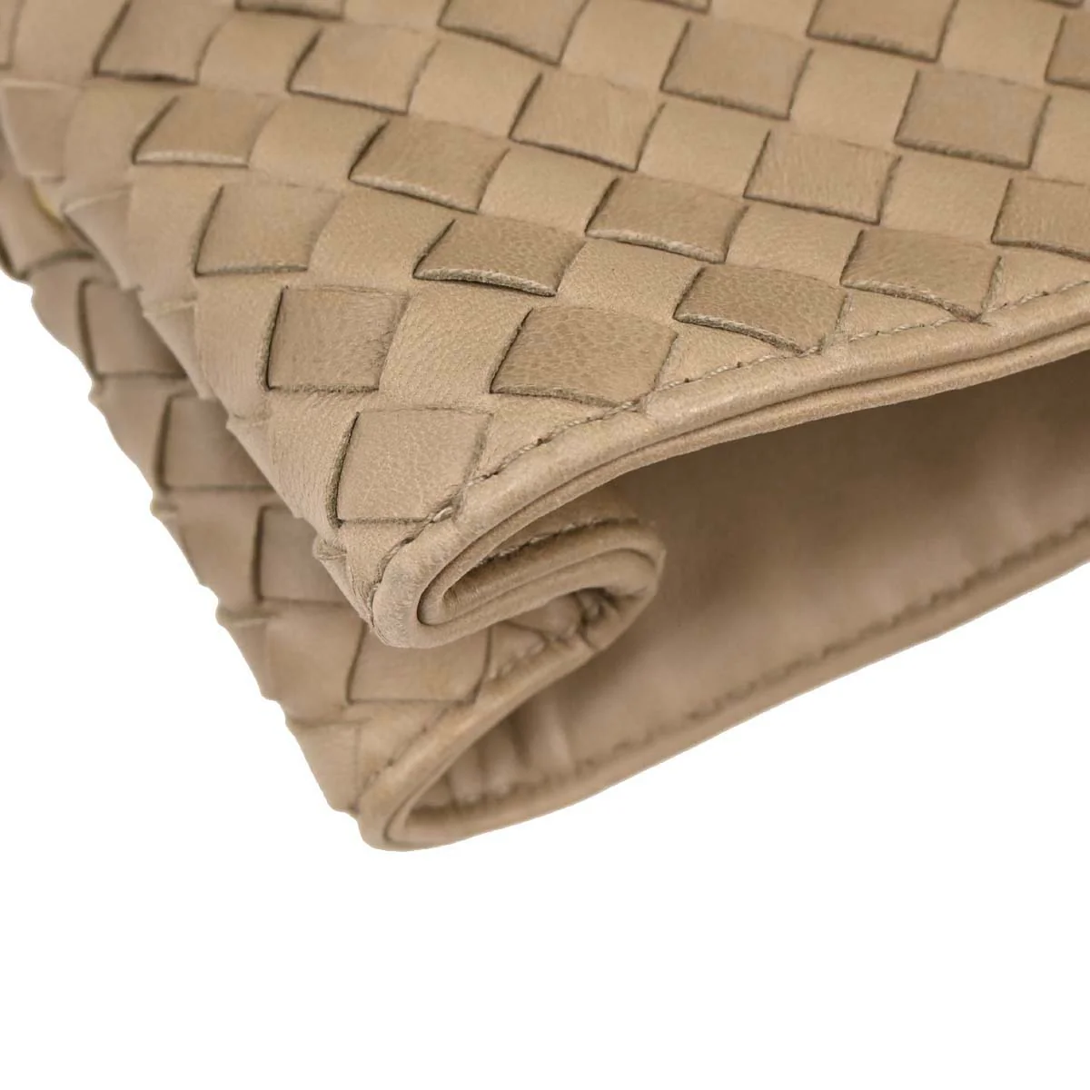 Bottega Veneta Beige Lambskin Intrecciato Tote Bag - Image 7