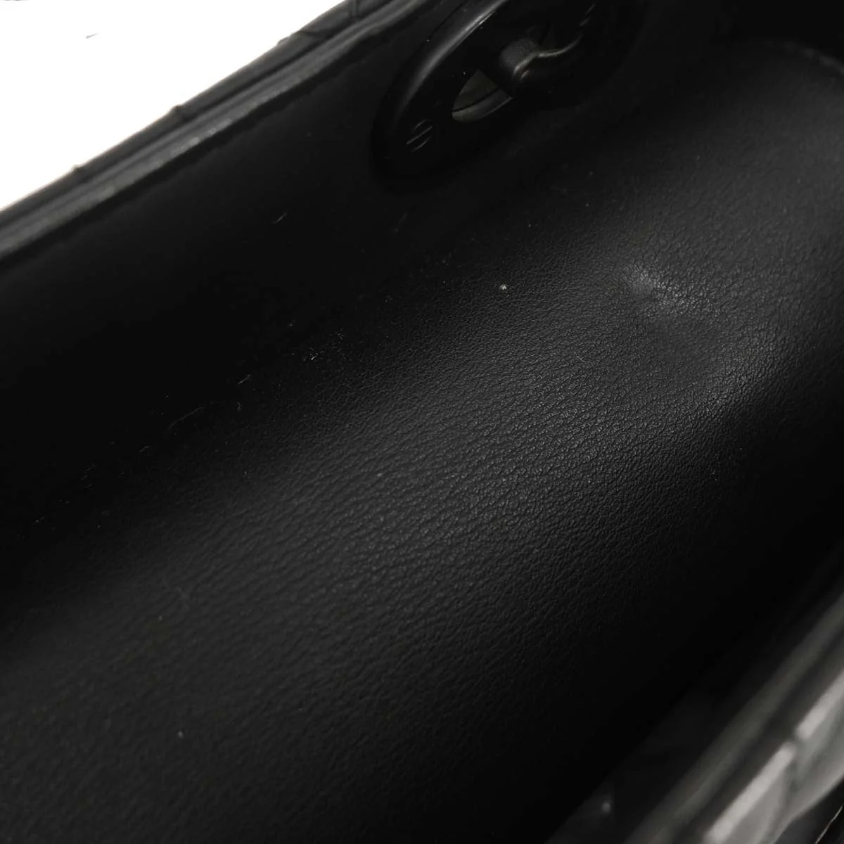 Christian Dior Black Lambskin Lady Dior Cannage Handbag - Image 6