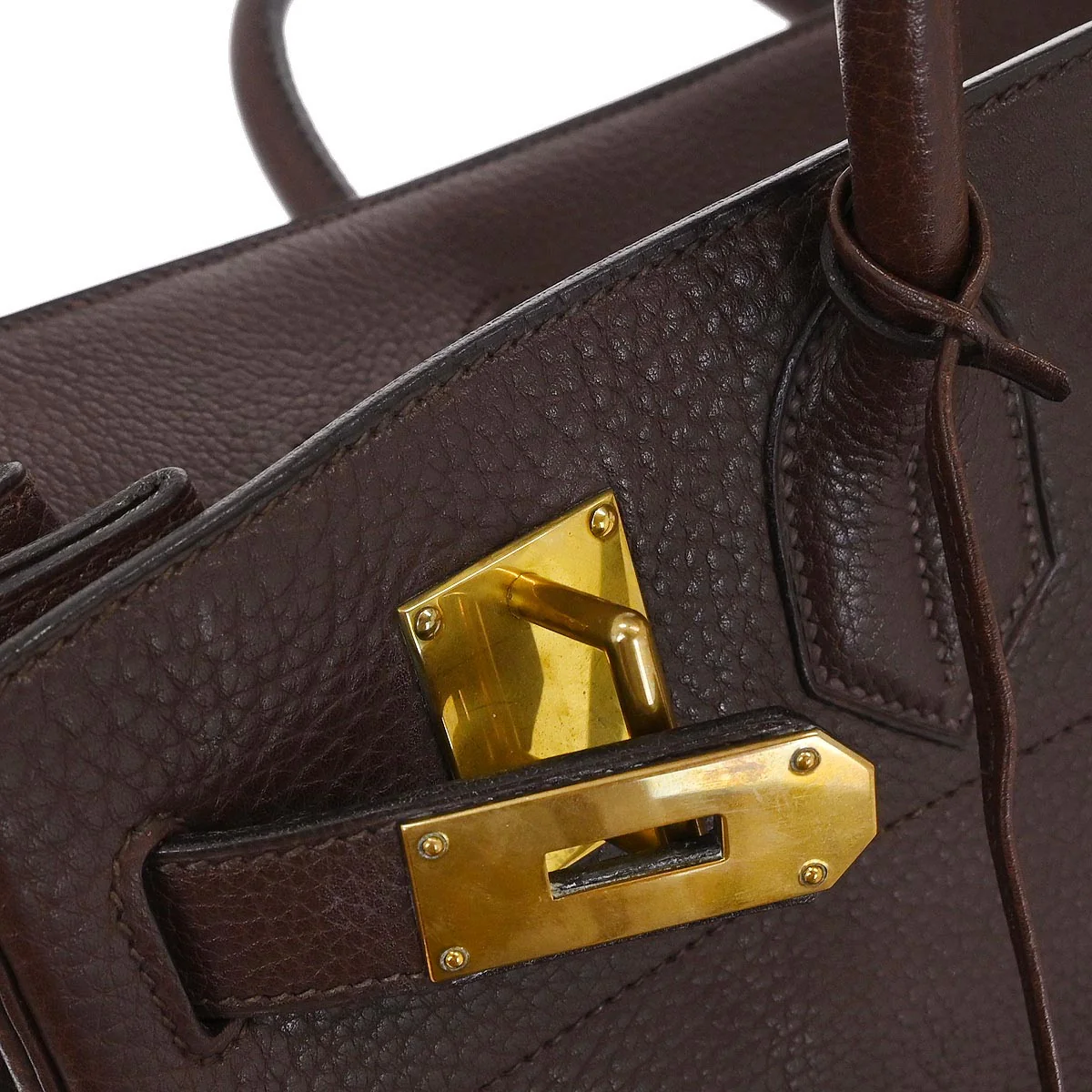 Hermes Havane Ardennes Haut a Courroies 40 Handbag - Image 12