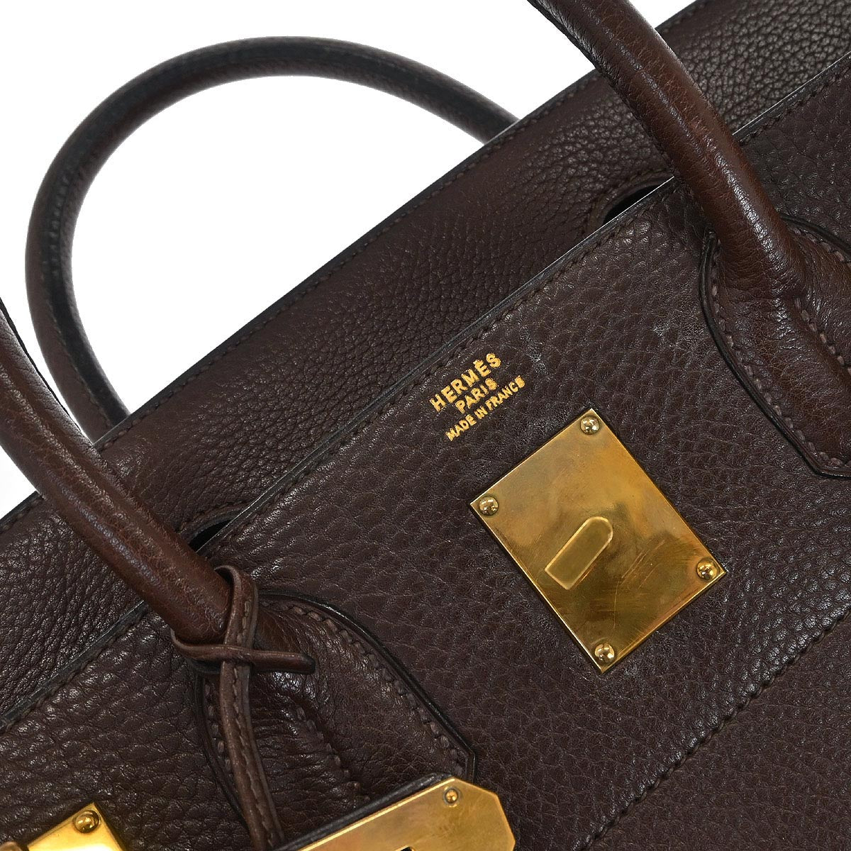 Hermes Havane Ardennes Haut a Courroies 40 Handbag - Image 9