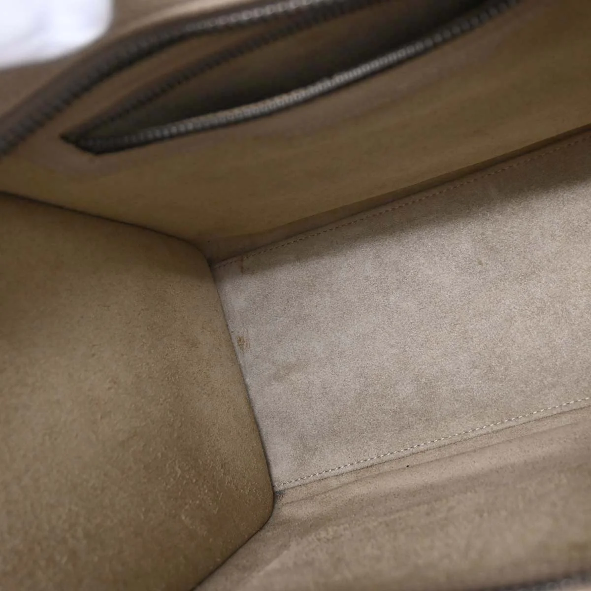 Celine Beige Luggage Micro Tote Handbag - Image 9