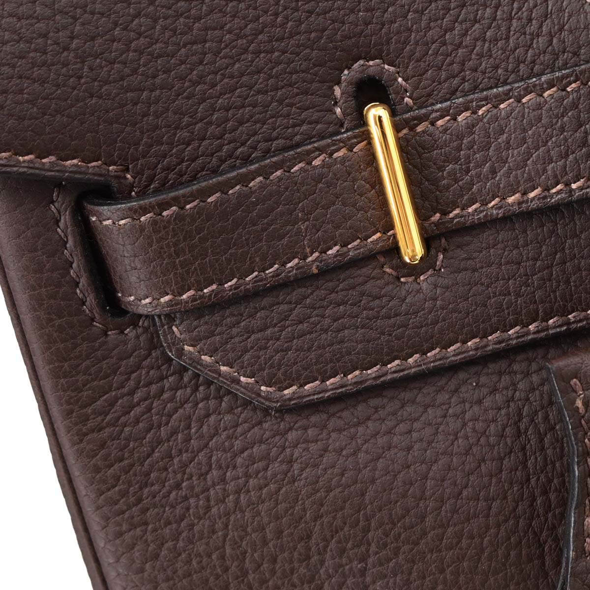Hermes Havane Fjord Haut a Courroies 32 Handbag - Image 7