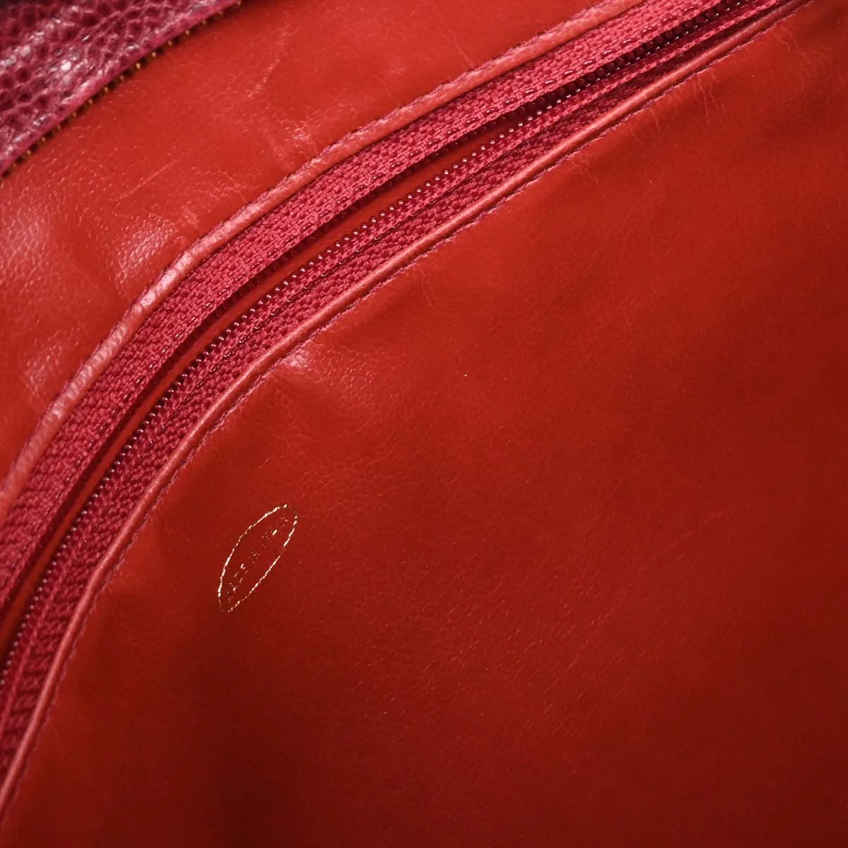 Chanel 1994-1996 Bordeaux Caviar Triple CC Shoulder Tote Bag - Image 8