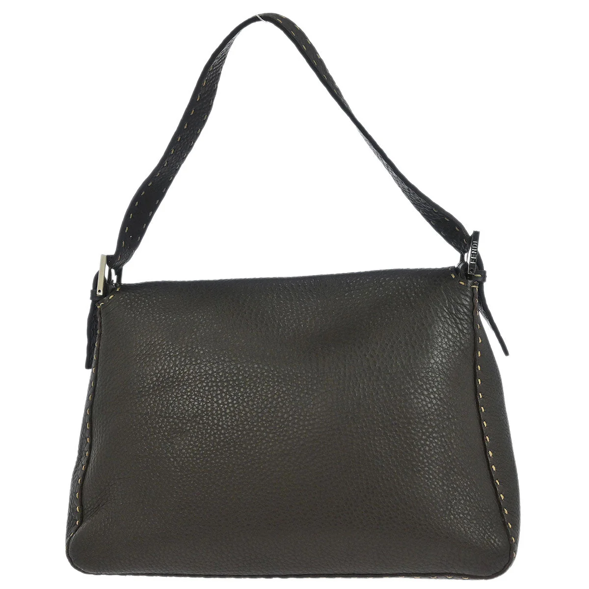 Fendi Brown Leather Mamma Baguette Handbag - Image 2