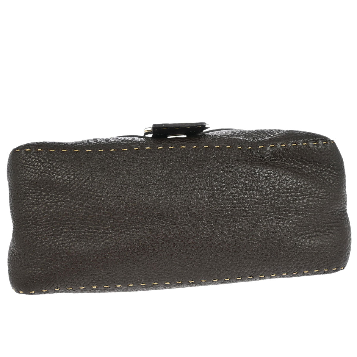 Fendi Brown Leather Mamma Baguette Handbag - Image 3