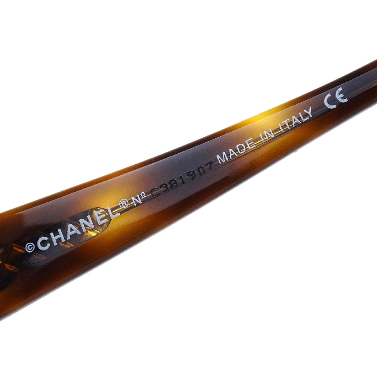 Chanel Sunglasses Eyewear Brown 51□19 Small Good - Image 4