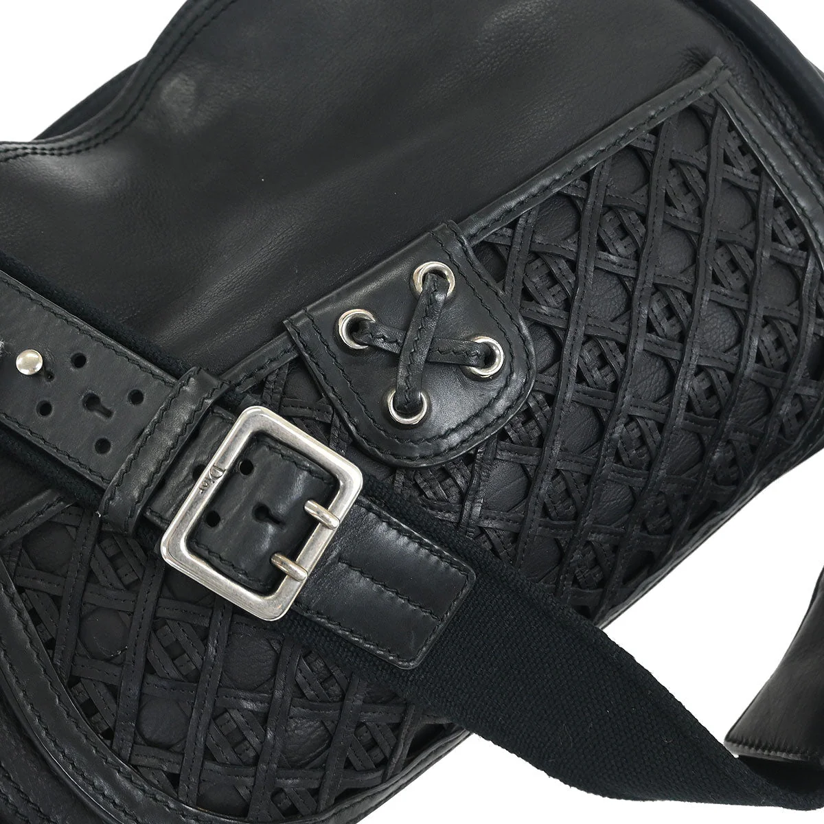 Christian Dior Black Leather Shoulder Bag - Image 6