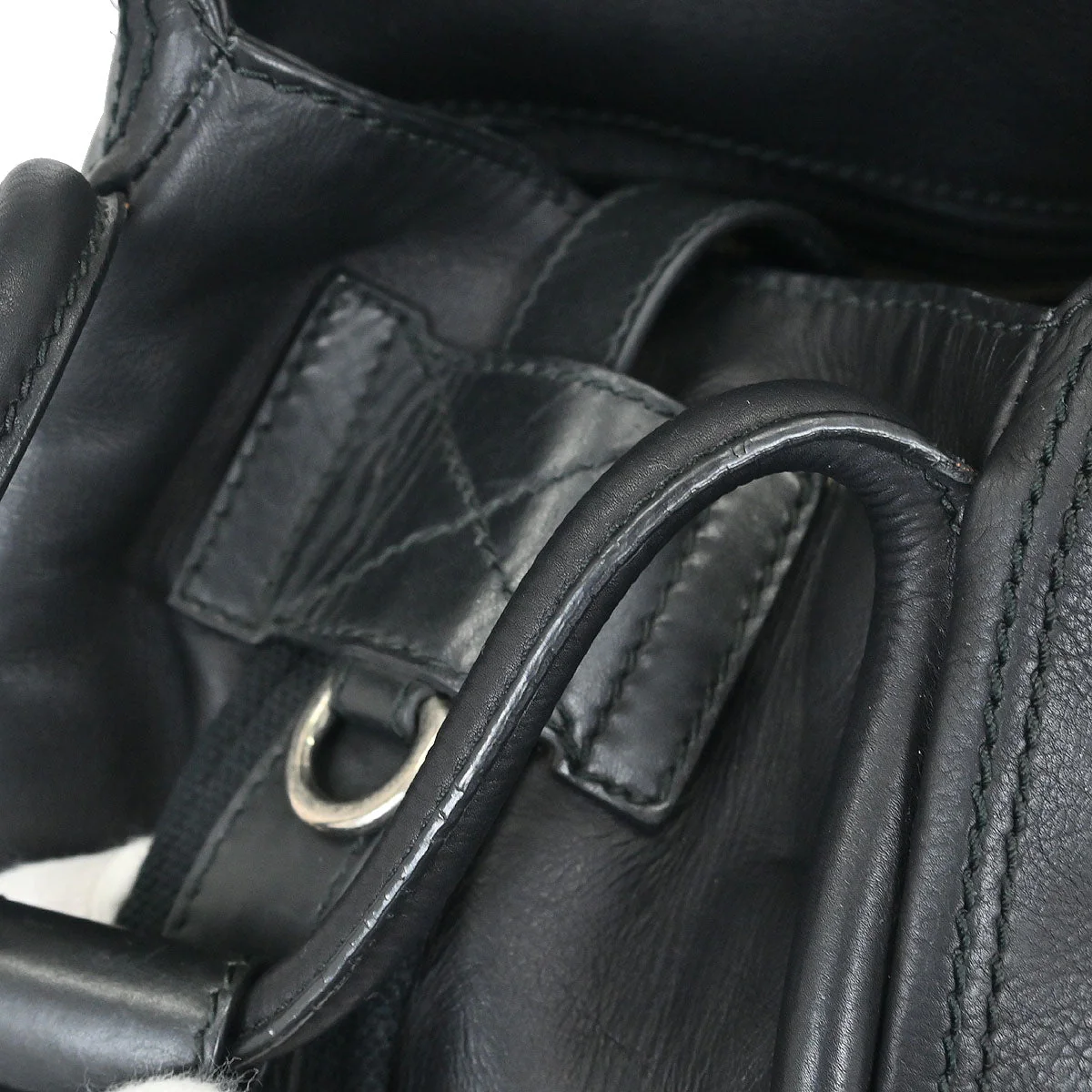 Christian Dior Black Leather Shoulder Bag - Image 7