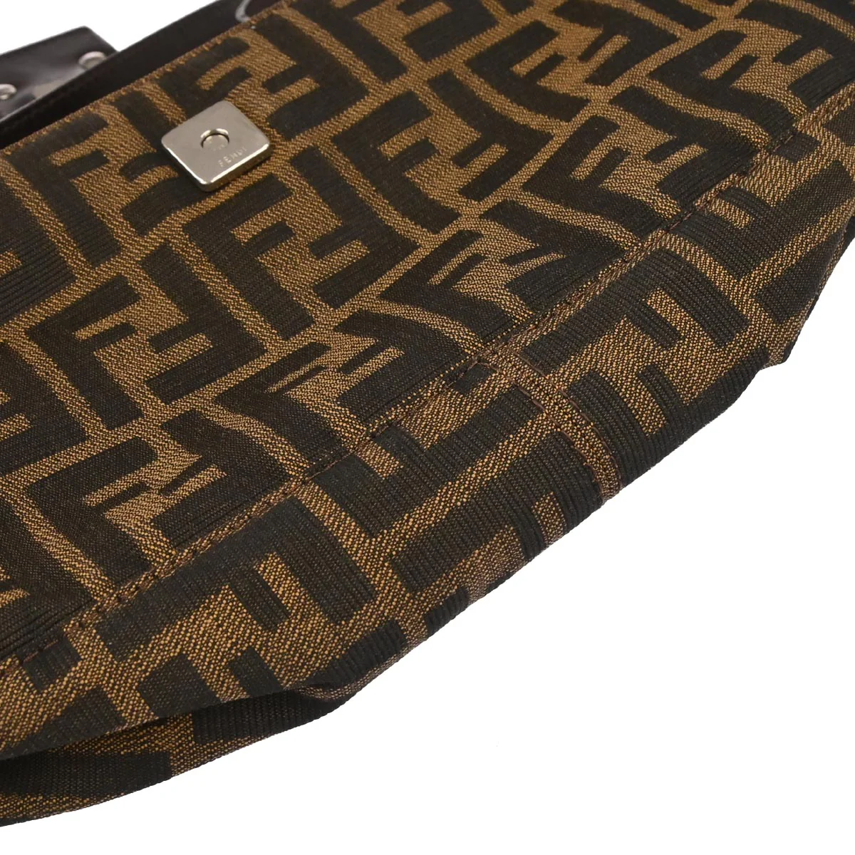 Fendi Brown Zucca Handbag - Image 4