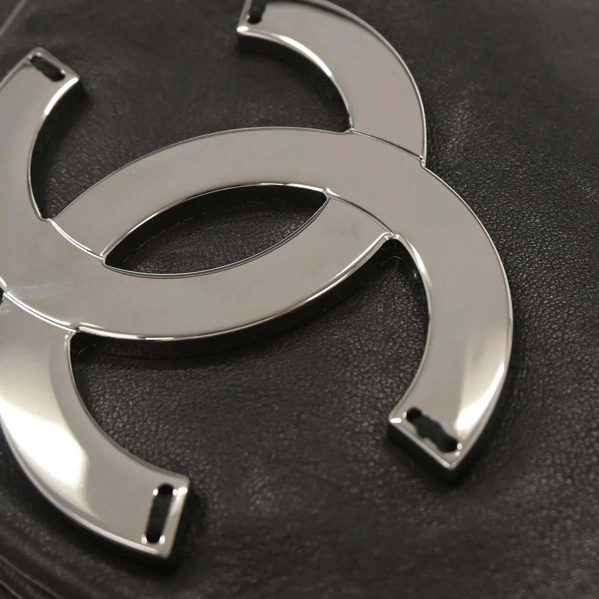 Chanel Black Lambskin Handbag - Image 6