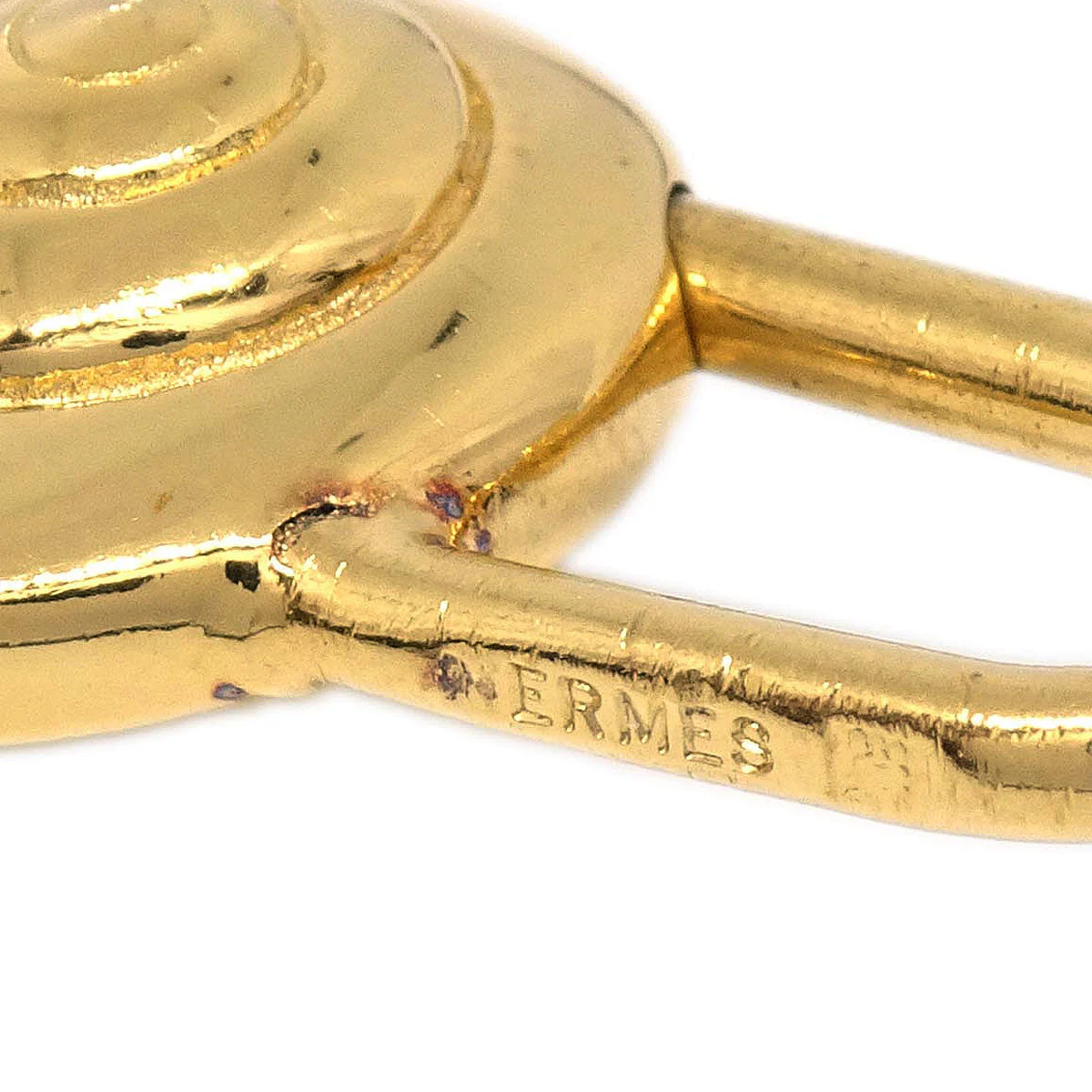 Hermes Snail 1995 Annee De la Route Cadena Gold Small Good - Image 3