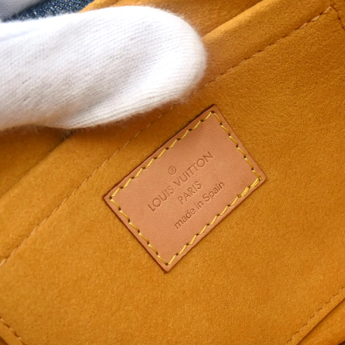 Louis Vuitton Blue Monogram Denim Mini Pleaty Handbag M95050 - Image 9