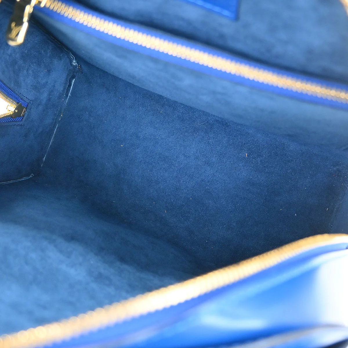 Louis Vuitton 1998 Blue Epi Pont Neuf Handbag M52055 - Image 8
