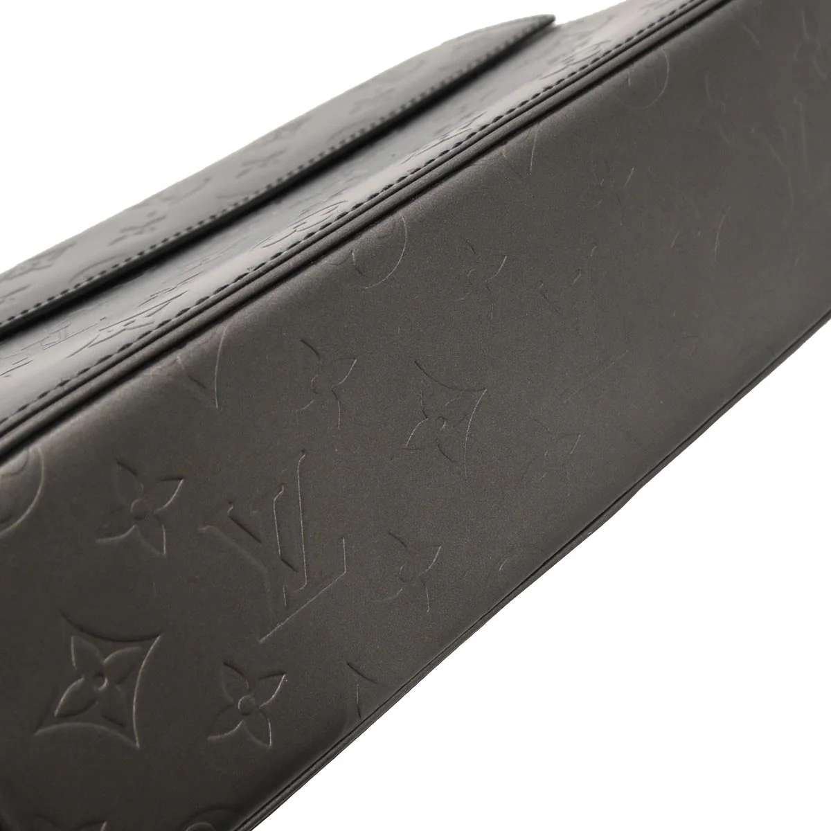 Louis Vuitton 2003 Black Monogram Mat Alston Shoulder Bag M55122 - Image 3