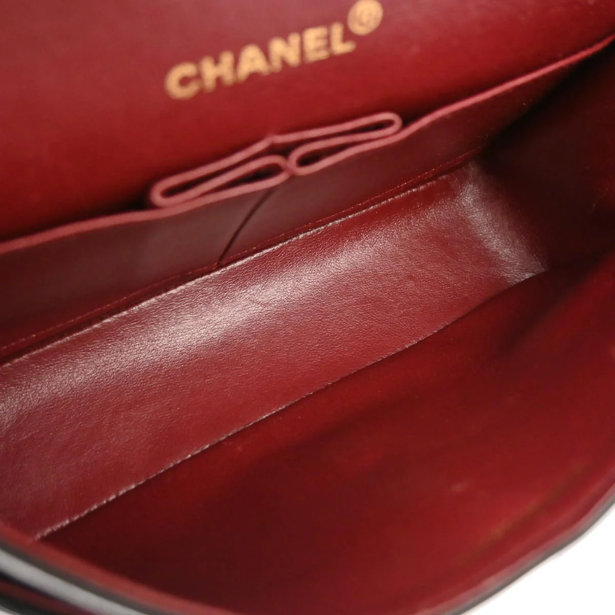 Chanel 1989-1991 Black Lambskin Small Classic Double Flap Shoulder Bag - Image 7