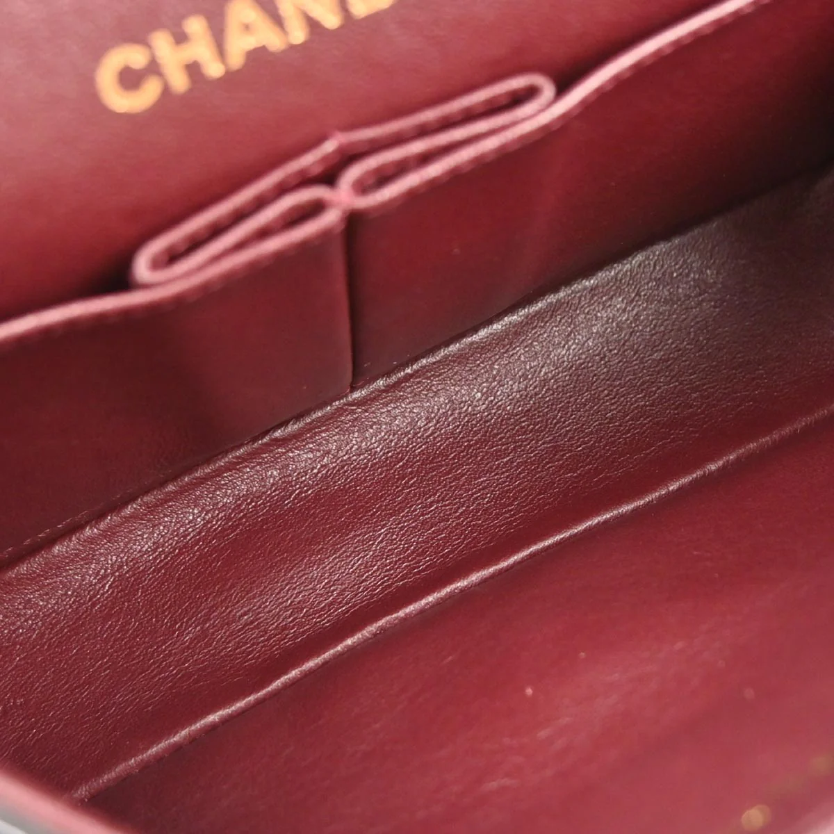 Chanel 1997-1999 Black Lambskin Small Classic Double Flap Shoulder Bag - Image 7
