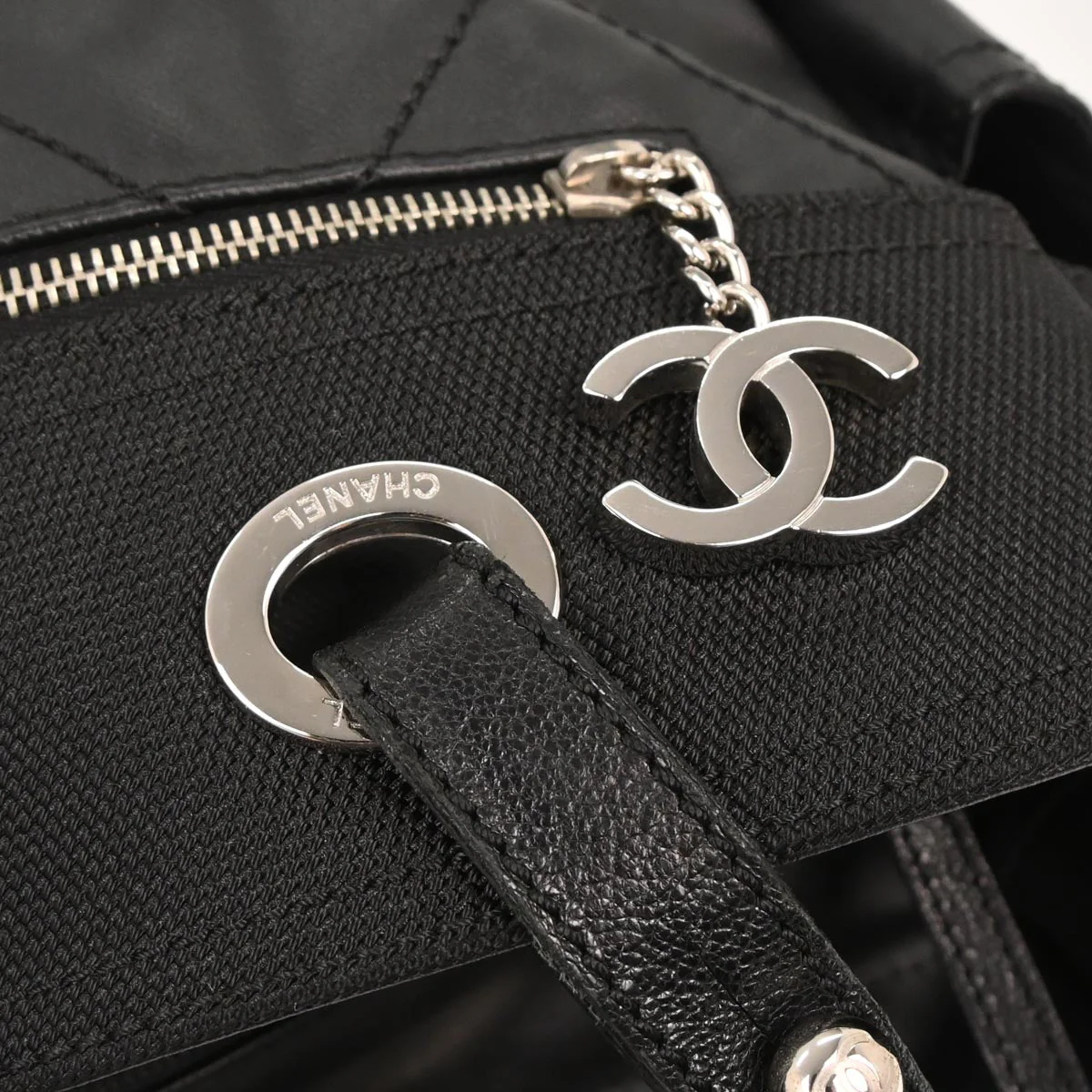 Chanel Black Leather Paris-Biarritz Tote Handbag - Image 3