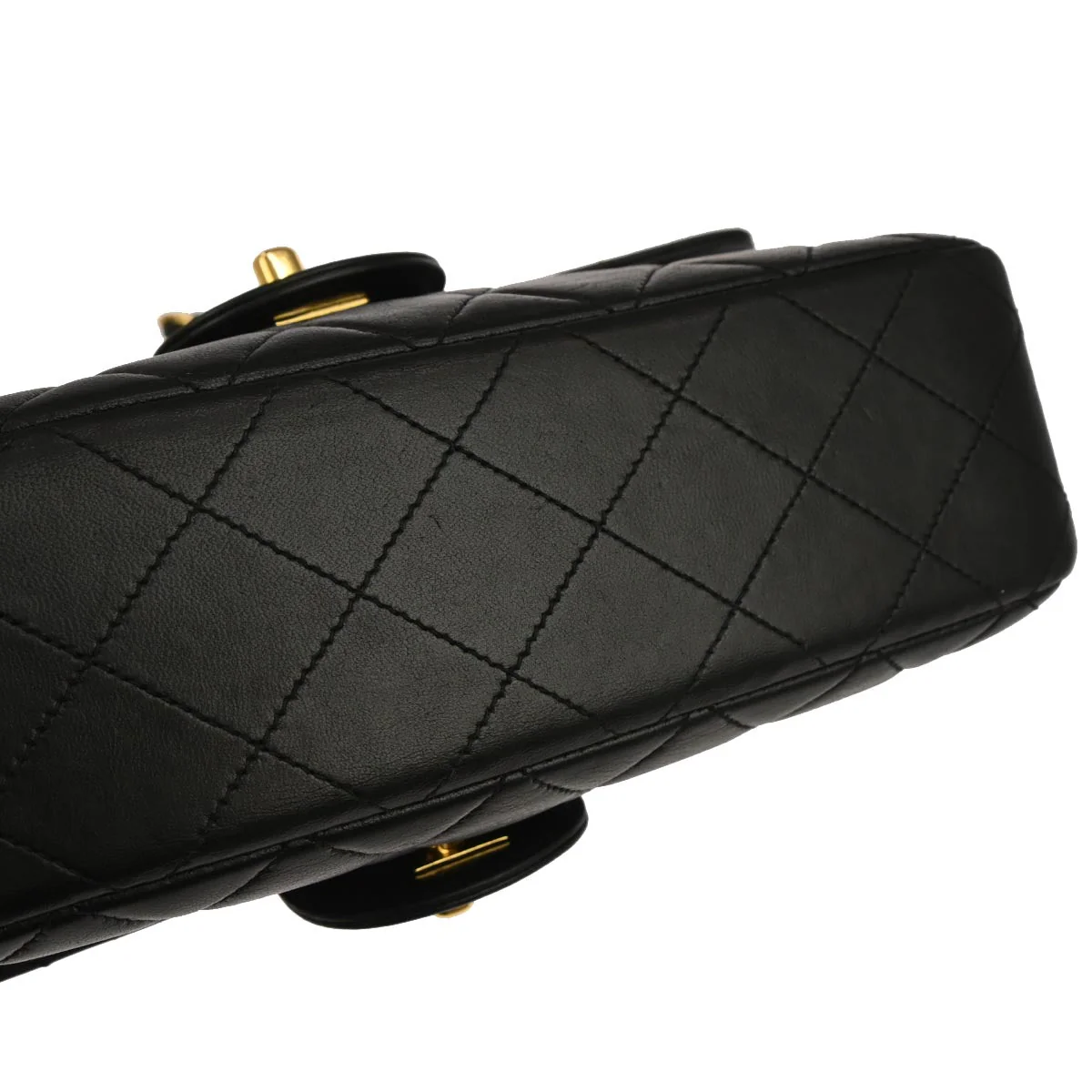 Chanel Black Lambskin Double Sided Flap Shoulder Bag - Image 3