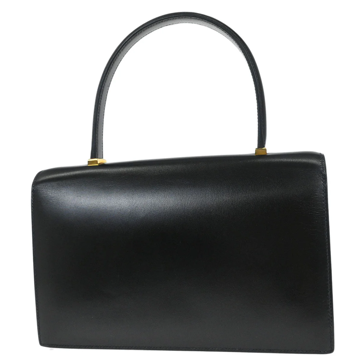 Hermes Black Box Calf Piano Handbag - Image 2