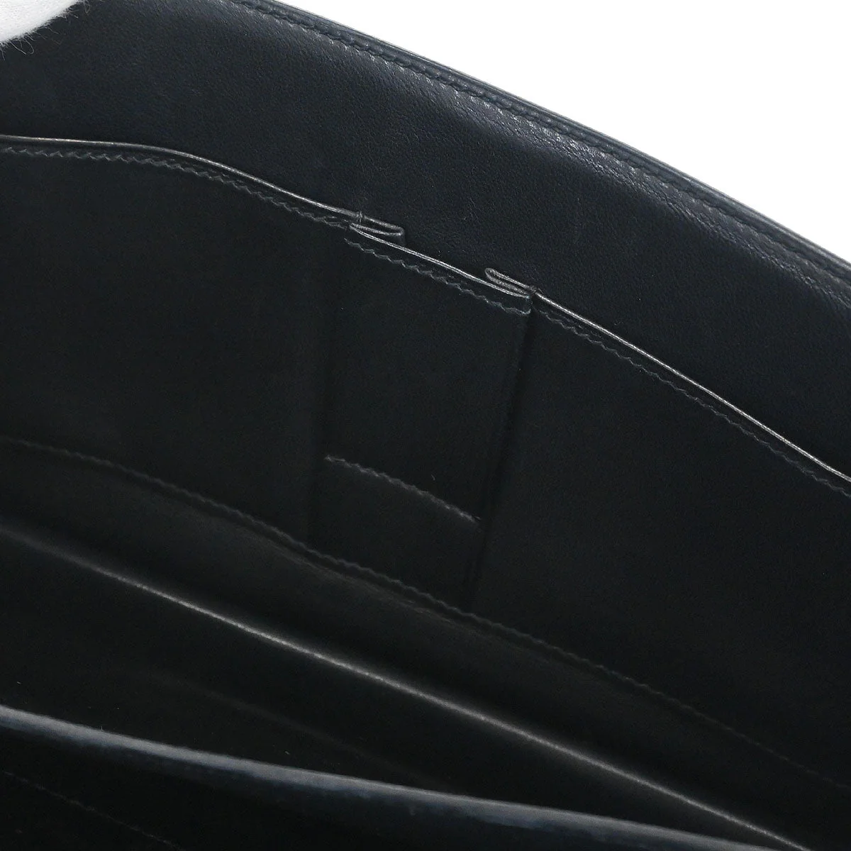 Hermes Black Box Calf Piano Handbag - Image 9