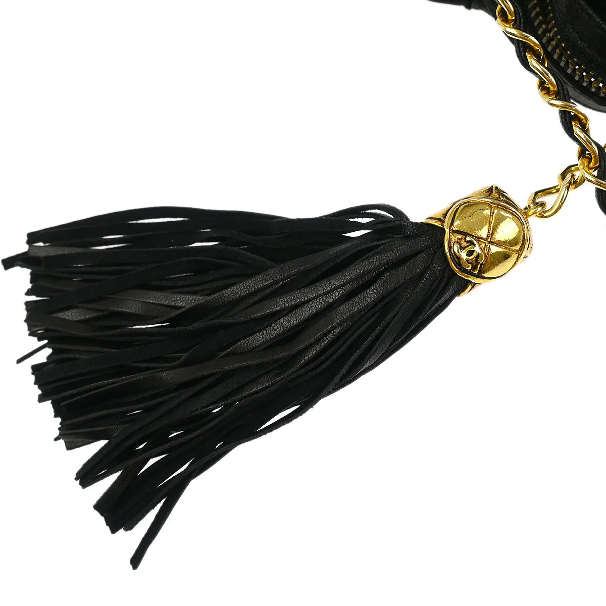 Chanel 1989-1991 Black Lambskin Shoulder Bag - Image 11