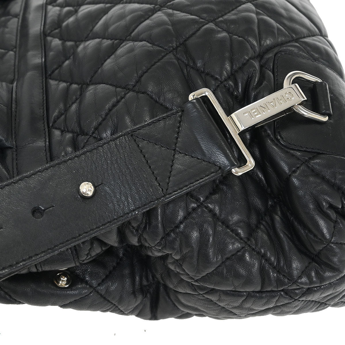 Chanel Black Calfskin Coco Cocoon Backpack - Image 3