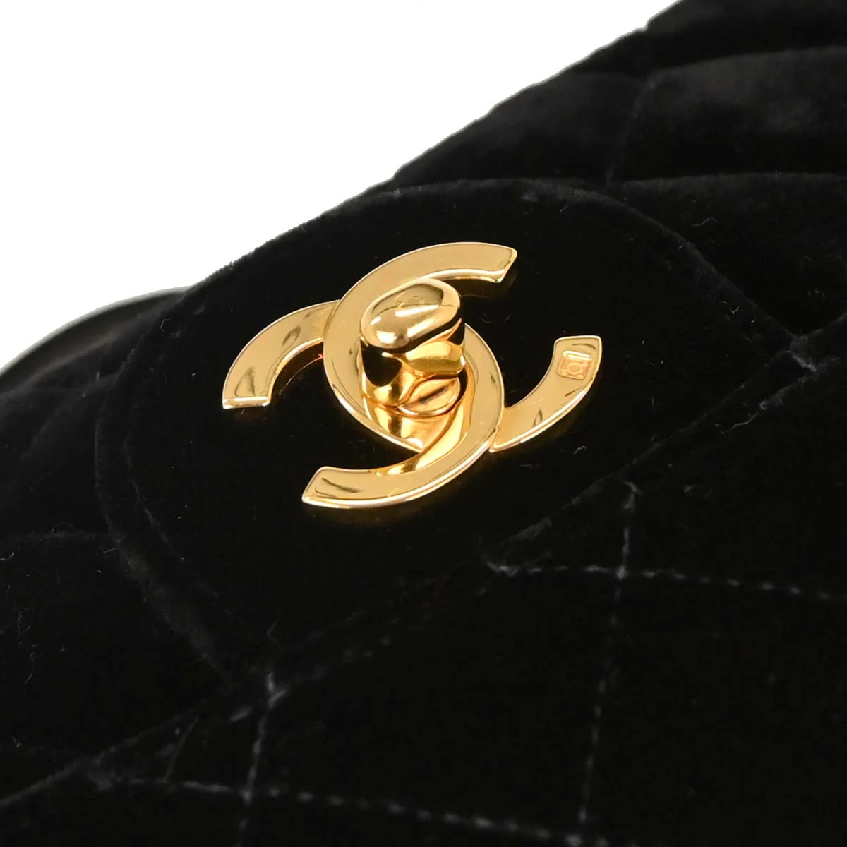 Chanel Black Velvet Backpack - Image 5
