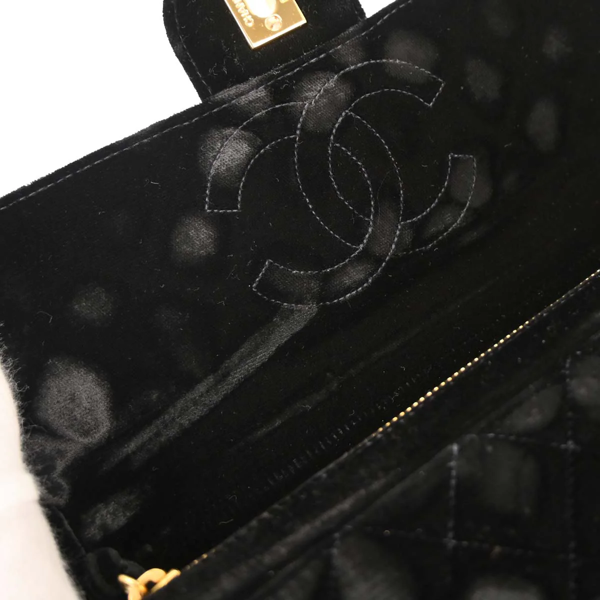 Chanel Black Velvet Backpack - Image 7