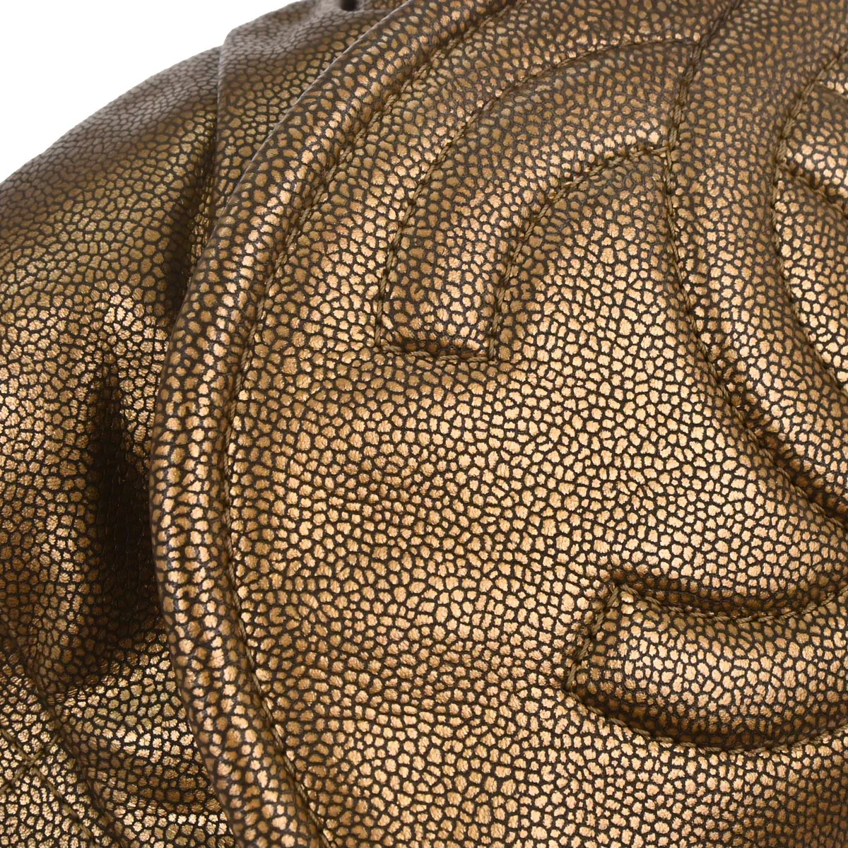 Chanel 2010-2011 Bronze Caviar Shoulder Bag - Image 5