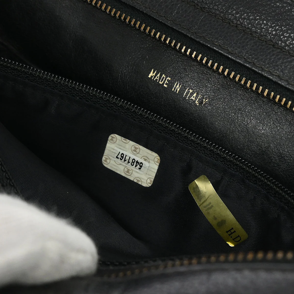 Chanel Black Calfskin Handbag - Image 10