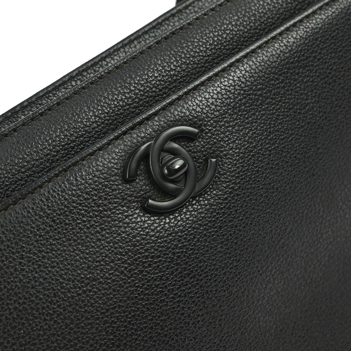 Chanel Black Calfskin Handbag - Image 4