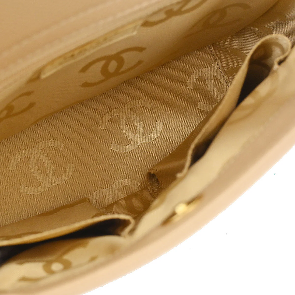 Chanel Beige Caviar 2way Shoulder Tote Bag - Image 7