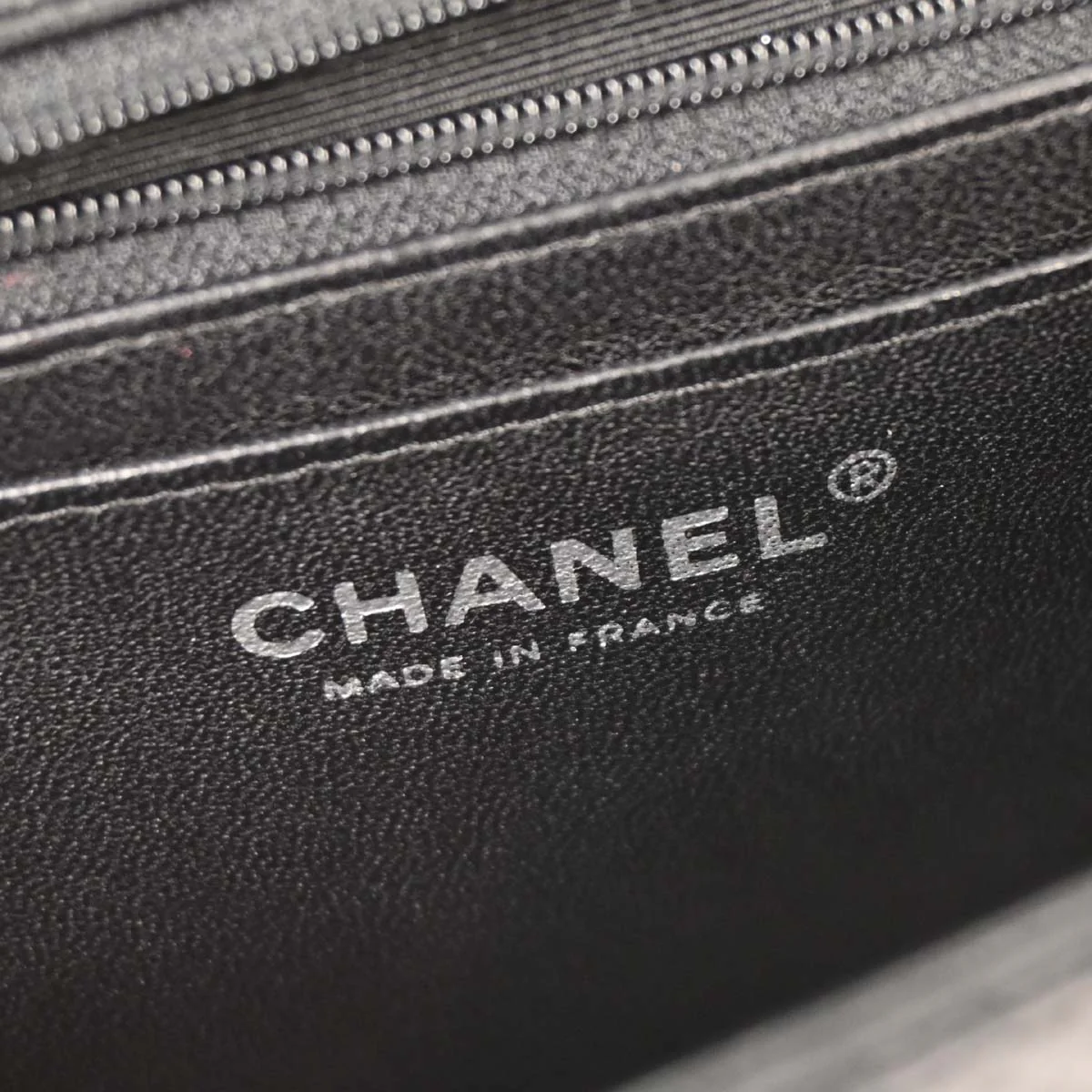Chanel Black Perforated Calfskin Shoulder Bag - Image 10