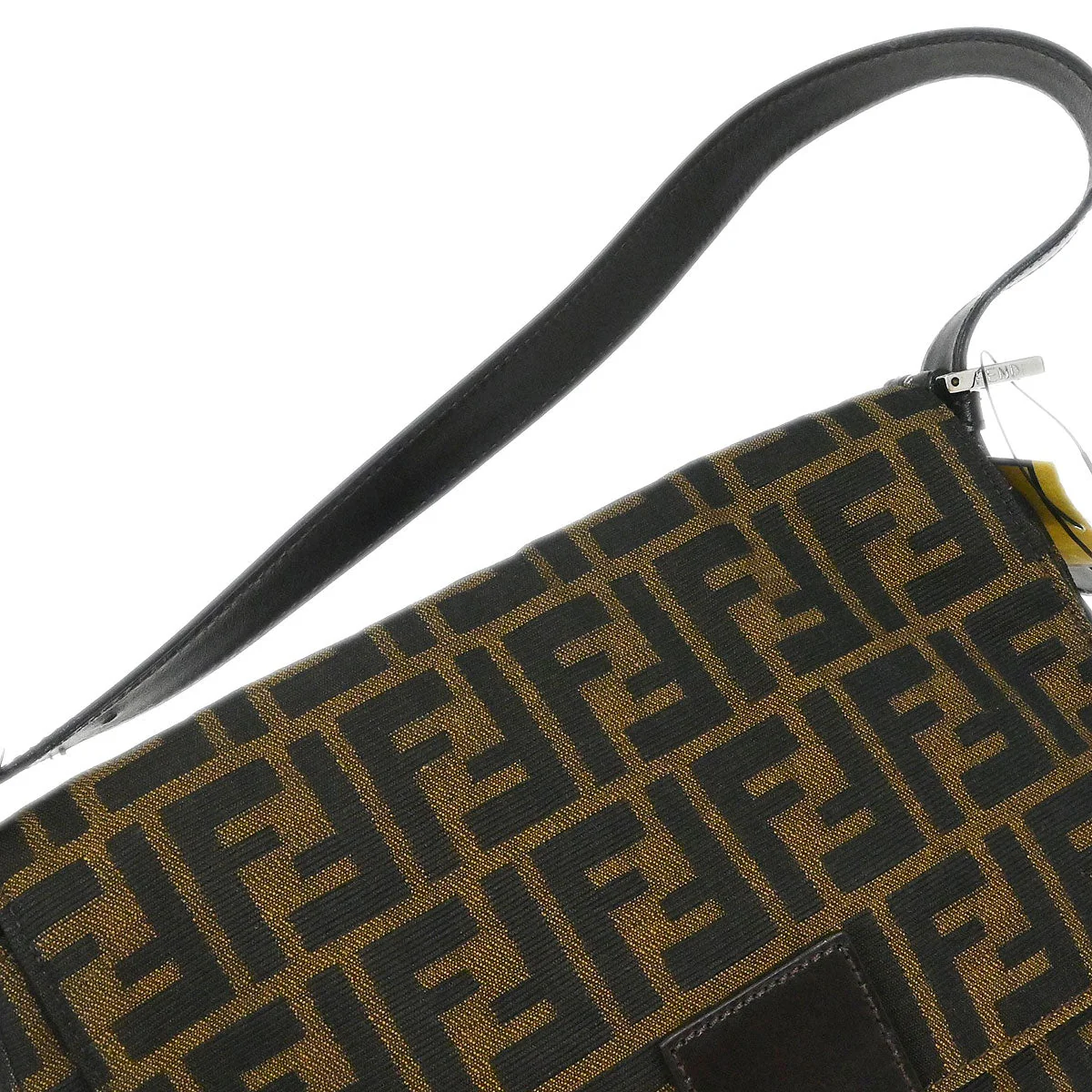 Fendi Brown Canvas Zucca Mamma Baguette Handbag - Image 4