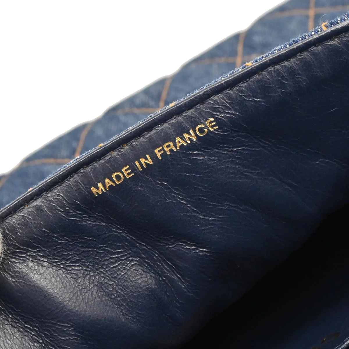 Chanel 1996-1997 Blue Denim Jumbo Classic Flap Shoulder Bag - Image 9